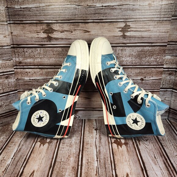 CONVERSE Chuck 70 Women's 9 High Top Love Graphic Celestial Teal Shoes 563471C - Picture 6 of 11